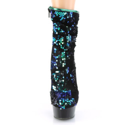Pleaser DELIGHT-1004 Green Sequins Black Sale Women