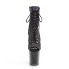 Pleaser FLAMINGO-1021OMBG Purple Glitter Black Sale
