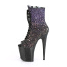 Pleaser FLAMINGO-1021OMBG Purple Glitter Black Sale
