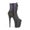 Pleaser FLAMINGO-1021OMBG Purple Glitter Black Sale