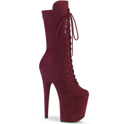 Pleaser FLAMINGO-1050FS Burgundy Vegan Suede Sale Women