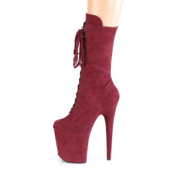 Pleaser FLAMINGO-1050FS Burgundy Vegan Suede Sale Women