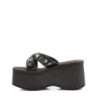 Demonia FUNN-29 Black Vegan Platform Women Mules