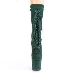 Pleaser FLAMINGO-1050FS Green Suede Sale Women