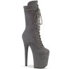 Pleaser FLAMINGO-1050FS Grey Vegan Suede Sale Women