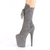 Pleaser FLAMINGO-1050FS Grey Vegan Suede Sale Women