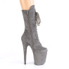 Pleaser FLAMINGO-1050FS Grey Vegan Suede Sale Women