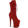 Pleaser FLAMINGO-1050FS Red Vegan Suede Sale Women
