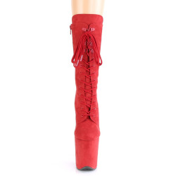 Pleaser FLAMINGO-1050FS Red Vegan Suede Sale Women