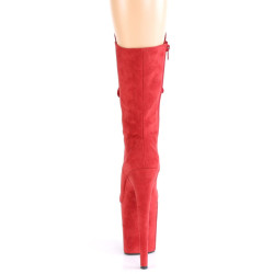 Pleaser FLAMINGO-1050FS Red Vegan Suede Sale Women