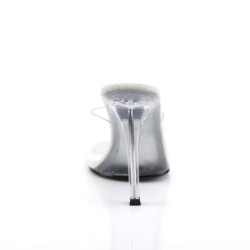 Fabulicious GALA-01 Transparent Lucite Mules Women