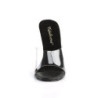 Fabulicious GALA-01 Transparent Black Mules Women