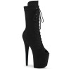 Pleaser FLAMINGO-1051FS Black Vegan Suede Sale Women