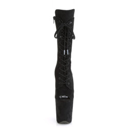 Pleaser FLAMINGO-1051FS Black Vegan Suede Sale Women