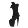 Pleaser FLAMINGO-1051FS Black Vegan Suede Sale Women