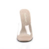 Fabulicious GALA-01 Transparent Nude High Heeled Mules