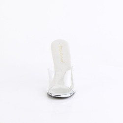Fabulicious GALA-01DM Transparent Silver Strass Mules