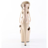 Pleaser ADORE-1013MST Nude Patent Women's Ankle Boots