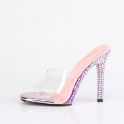 Fabulicious GALA-01DMM Transparent Rose Strass Mules