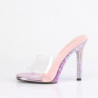 Fabulicious GALA-01DMM Transparent Rose Strass Mules