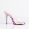 Fabulicious GALA-01DMM Transparent Rose Strass Mules