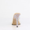 Fabulicious GALA-01DMM Transparent Gold Strass Mules