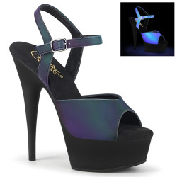 Pleaser DELIGHT-609REFL Green Reflective Black Sale
