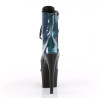 Pleaser ADORE-1020SHG Purple Green Black Ankle Boots