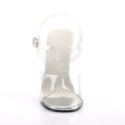Fabulicious GALA-08 Clear Lucite High Heeled Sandals