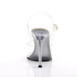 Fabulicious GALA-08 Clear Lucite High Heeled Sandals
