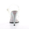 Fabulicious GALA-08DM Silver High Heeled Bridal Sandals