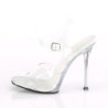 Fabulicious GALA-08MG Clear High Heeled Bridal Sandals