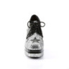 Funtasma ROCK-02 Black Silver Glitter 70s Disco Shoes Men