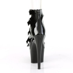 Pleaser ADORE-700-33 Black Patent Women's Ankle Boots