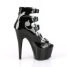 Pleaser ADORE-700-33 Black Patent Women's Ankle Boots