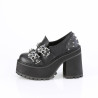 Demonia ASSAULT-38 Black Vegan Chunky Women Shoes
