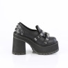 Demonia ASSAULT-38 Black Vegan Chunky Women Shoes