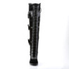 Demonia GLAM-300 Black Vegan Leather Velvet Sale Women