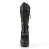 Pleaser Pink Label CHLOE-115 Black Vegan Heels Men