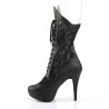Pleaser Pink Label CHLOE-115 Black Vegan Heels Men