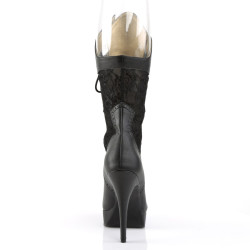 Pleaser Pink Label CHLOE-115 Black Vegan Heels Men