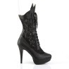 Pleaser Pink Label CHLOE-115 Black Vegan Heels Men