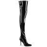 Pleaser CLASSIQUE-3000 Patent Thigh High Stiletto Boots