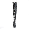 Pleaser CLASSIQUE-3000 Patent Thigh High Stiletto Boots