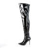 Pleaser CLASSIQUE-3000 Patent Thigh High Stiletto Boots