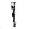Pleaser CLASSIQUE-3000 Patent Thigh High Stiletto Boots
