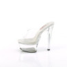 Pleaser GLEAM-601 Transparent High Heeled Mules Women