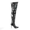 Pleaser CLASSIQUE-3000 Patent Thigh High Stiletto Boots