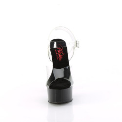Pleaser GLEAM-608 Transparent Black Sale Women