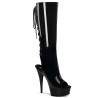 Pleaser DELIGHT-2018 Patent Platform Knee Boots